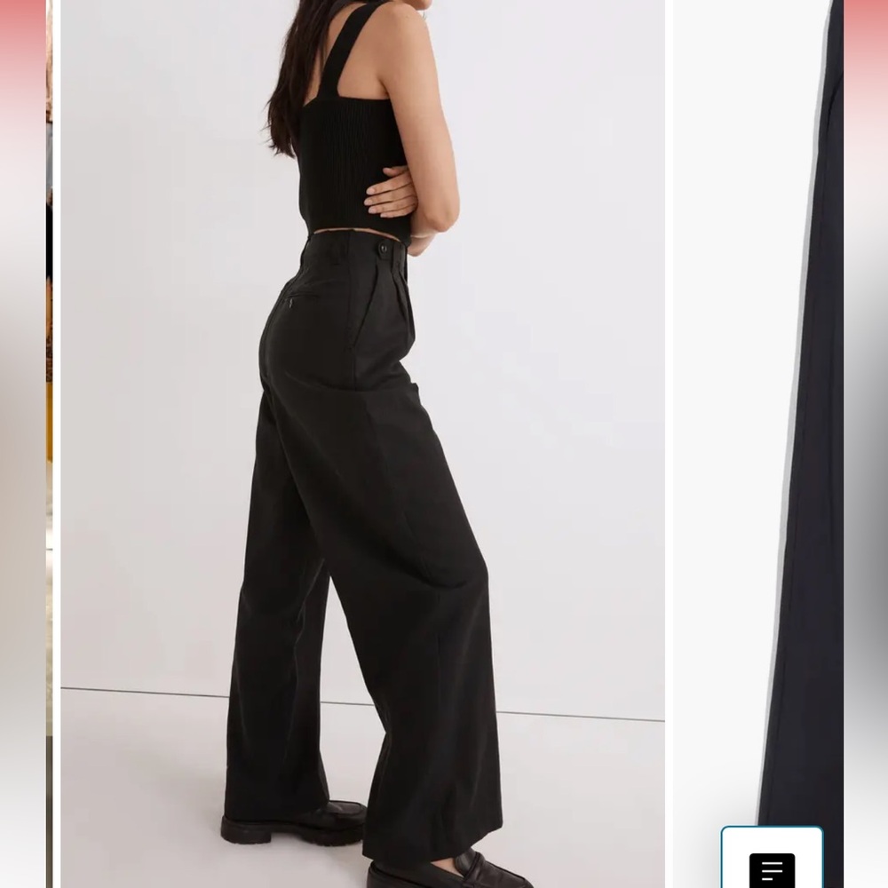 Madewell Harlow Wide Leg Pant Set of 2
